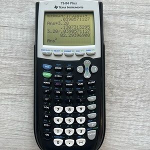 Black Texas Instruments Graphing Calculator - TI84 Plus